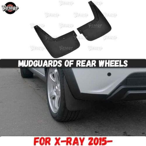 Mudguards of front wheels for Lada X-Ray 2015- broad form Rubber accessories protective anti splash car styling tuning