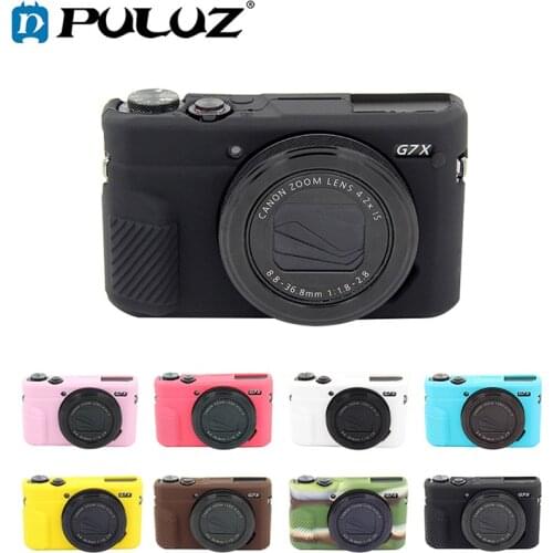 PULUZ Cover Case for Canon EOS G7 X Mark II Soft Silicone Rubber Camera Protective Body Cover Case Skin Yellow Camera Bag