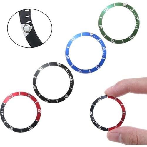 Shellhard 38mm Plastic Bezel Insert GMT Automatic Mens Watch Case 4 ColorsFor Mens Watches Replace Accessories Watch Face