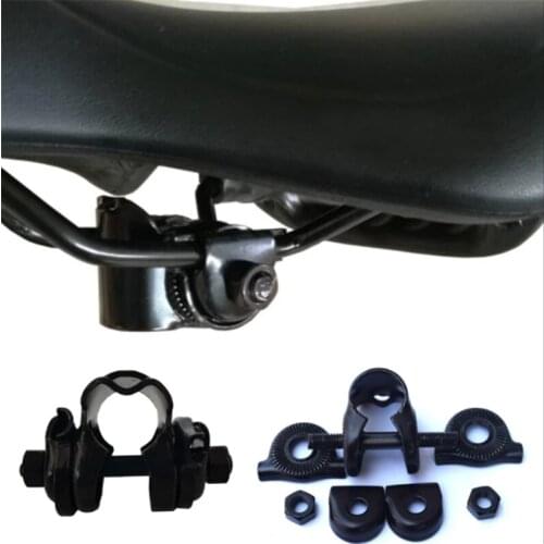 Black Aluminum Alloy Saddle Clip Tube Clip Saddle Holder Connector MTB Cycling Accessories