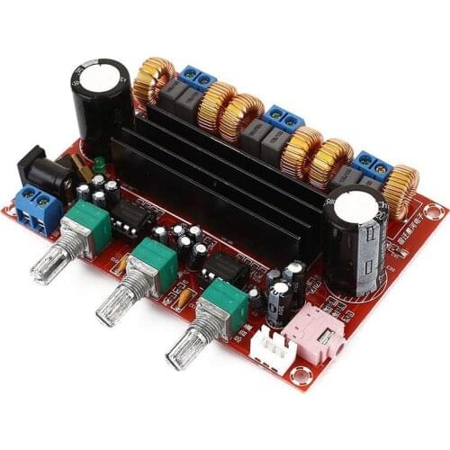 TPA3116 2.1 Digital Audio Amplifier Board XH-HM139 TPA3116D2 Subwoofer Speaker Power Amplifiers DC12V-24V 2*50W Subwoofer 100W