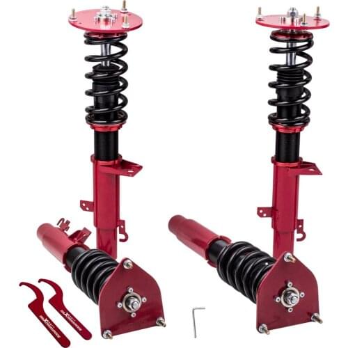 Twin-Tube Damper Coilover Suspension Kits for Ford Taurus 1997-2007 Red for Mercury Sable Sedan Only 1996-2005