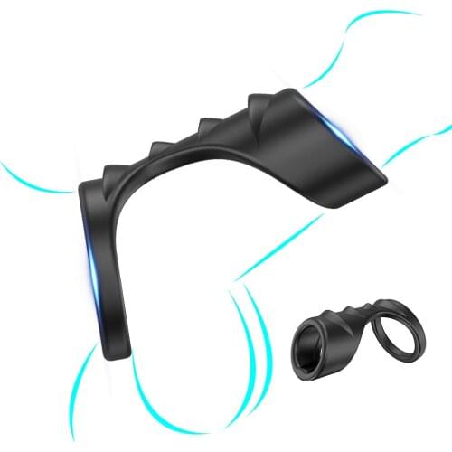 Double Rings Sex Toys for Men Delay Ejaculation Penis Ring Male Persistent Erection Cock Ring Chastity Cage Adult supplies