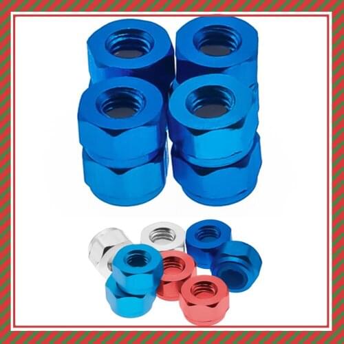 8pcs M3 3mm wheel hex lock nut tire nut for rc hobby model car 1-10 ECX 2WD series upgraded hop-up parts