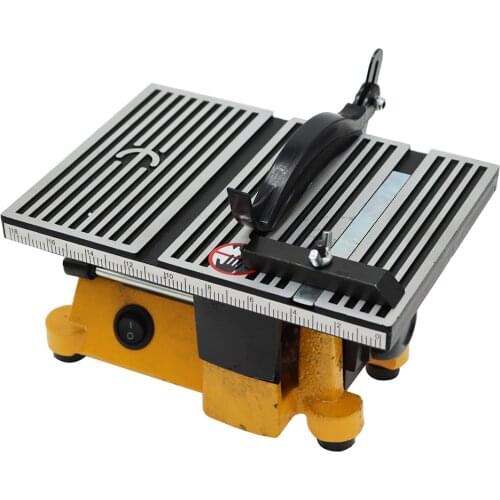 High quality 220v/110v 60w mini table saw/mini table saw alloy saw blade diamond cutting stone wood copper aluminum lead