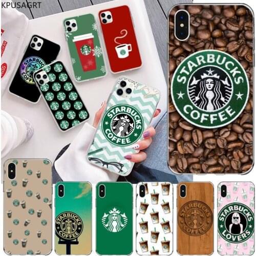 USAKPGRT Fashionable Coffee Drink Custom Soft Phone Case for iphone 12 pro max 11 pro XS MAX 8 7 6 6S Plus X 5S SE 2020 XR cover