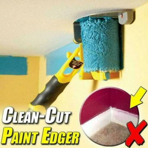 Paint Edger Trimming Kit Clean-Cut Paint Edger Roller Brush Multifunctional Roller Paint Brush Clean-Cut Paint Edger Wall Painti