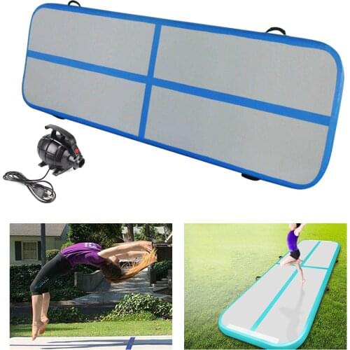 Home Use Inflatable Gymnastic Airtrack Tumbling Yoga Inflatable Mattress Trampoline Gymnastics Training Taekwondo Cheerleading