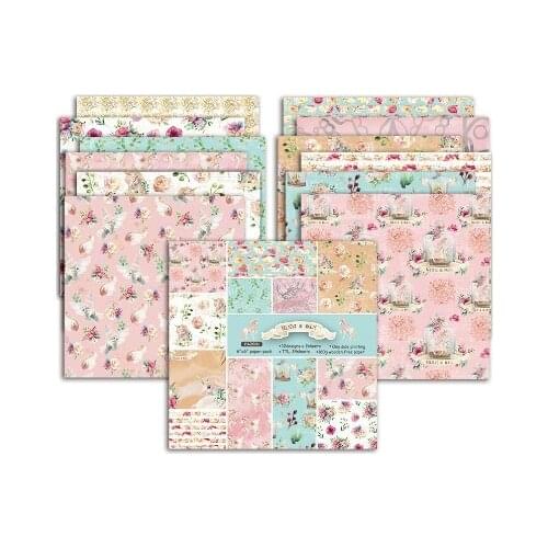 New unicorn Scrapbooking paper pack of 24 sheets handmade craft paper craft Background pad
