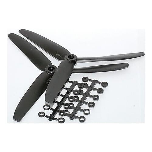 Pair GWS 1060 1060R 10x6 3-blade Rotating Reversed Propeller CCW &CW Multi Rotor
