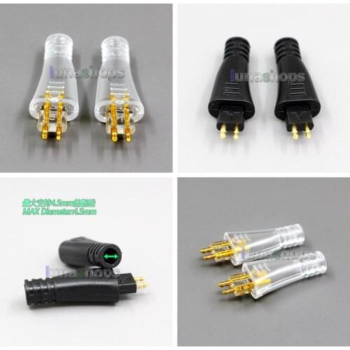 1Pair Polycarbonate Headphone Earphone DIY Audio Custom Pin Adapter For Original FOSTEX TH900/909/600/X00/610 MKII MK2 LN006399