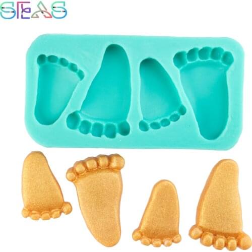 Silicone Mold Pastry Decorate Mold Cake Baking Molds Cute Feet Biscuit Maker Pastry Tools Accessories Kitchen