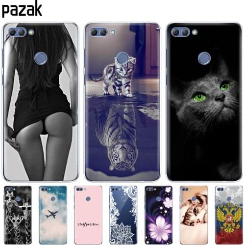 Silicone phone Case For huawei Y9 2018 cases Coque etui bumper shell soft TPU Phone Back cover full 360 Protective