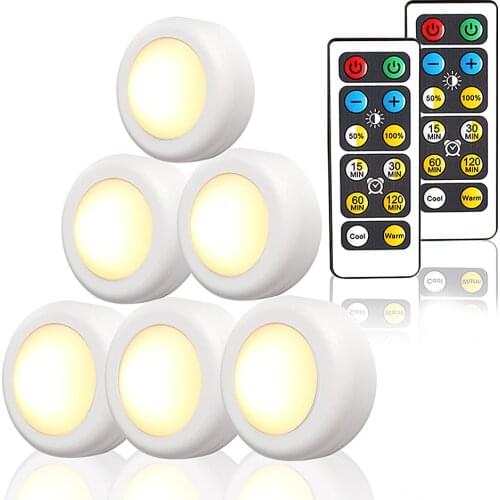 LED Light Bed Night Lamps With Dimmable Touch Switch Remote Control Battery For Under Kitchen Cabinet Closet Bedroom Wall Lights