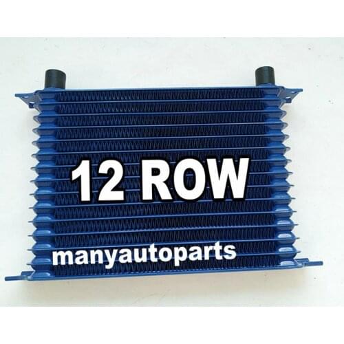Universal 12 Row AN-10AN Engine Transmission Racing Oil Cooler Aluminum OilCooler race