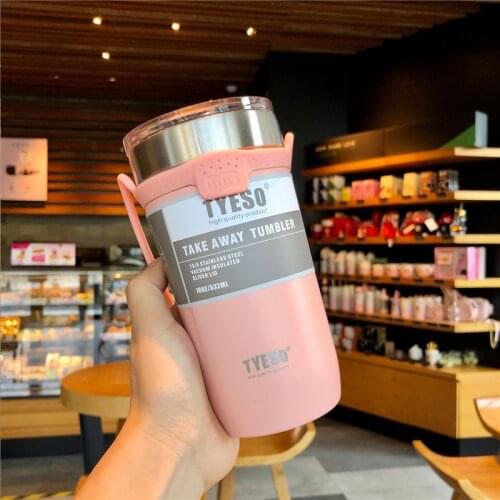 Vacuum Flask Portable Stainless Steel Water Cup Creative Personality Large-Capacity Sports Handle Coffee Ice Master Car Cup Bott