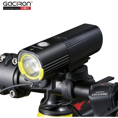 Gaciron V9S Bicycle Headlight for USB Charge Internal Battery LED Bike Front Lamp Light Cycling Warning Safety