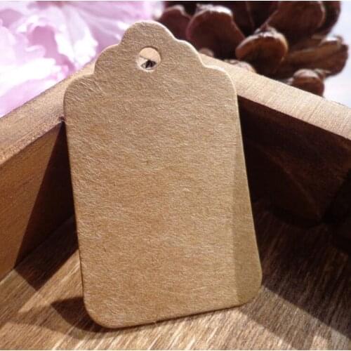Feee shipping high quality Natural Brown Kraft Paper Tags For DIY Gifts Crafts Price Tags Luggage Tags Name Tags 100 pcs/lot