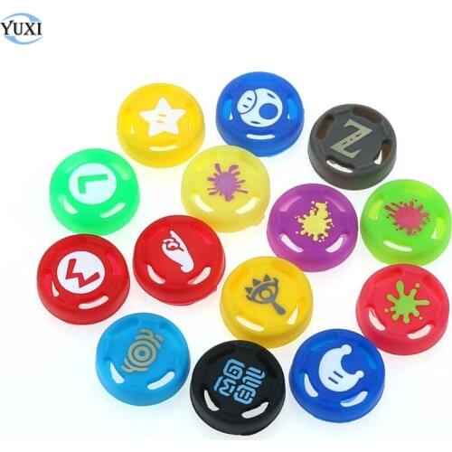 YuXi 28pcs For Nintend Switch Lite Joy-Con Joy Con Controller Thumb Stick Grip Cover Case Analog Joystick Caps