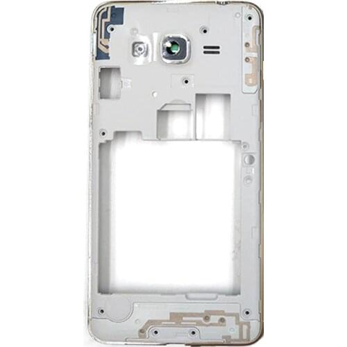 For Samsung Galaxy J2 Prime SM-G532 Silver Color Dual SIM Rear Back Housing Frame Plate Middle Cover