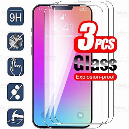 3pcs Tempered Glass For IPhone 13 Pro Max Glass Screen Protector On The For IPhone13 Mini Aifon 13Pro 2021 Phone Protective Film