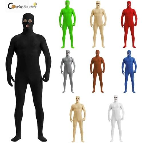 Zentai suit Open Eyes and Mouth Skin Suit Catsuit Halloween Costumes Unisex unitard customized Stage unitard Dance wear
