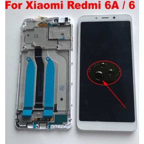 Original For Xiaomi Redmi 6 6A Full LCD Display Touch Screen Digitizer Assembly With Frame reaplcement Pantalla