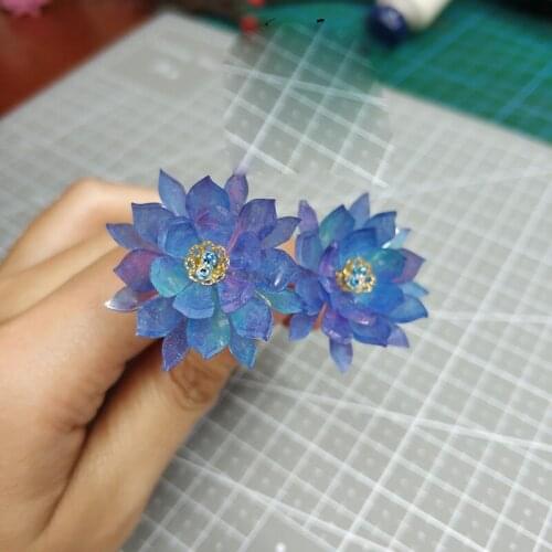 1 pair Handwork Girls Flower Hair Stick Hair Accessories Hairpin Daily Decoration Cosplay Prop Women Girl Gift