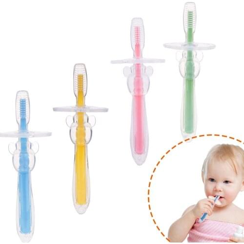 1PC Kids Soft Silicone Training Toothbrush Baby Children Dental Oral Care Tooth Brush Tool Baby kid tooth brush baby items