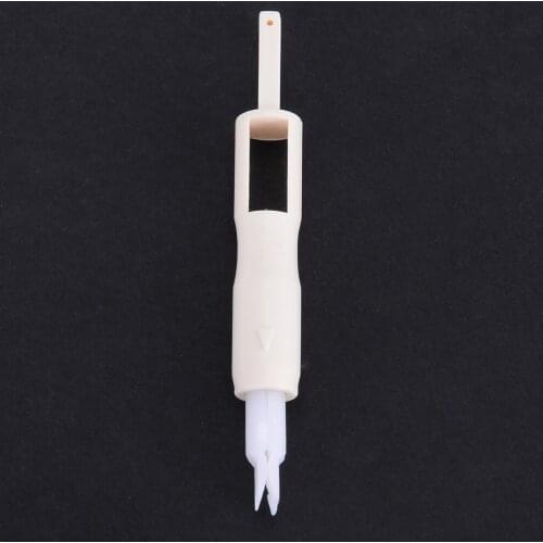 1pc Needle Threader Stitch Insertion Tool 7.2cm/2.8inch White For Sewing Machine Serger Sewing Thread