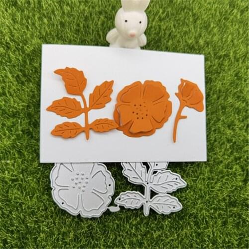 3pc three-dimensional spring flower leaf Metal Cutting Dies Stencils For Card Making Decorative Embossing Suit Paper Cards Stamp