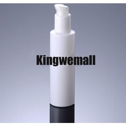 300pcs/lot Capacity 200ml PET White Plastic Lotion Bottle for Cosmetic Packaging FWJ30