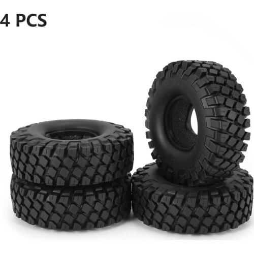4Pcs 1.9inch Rubber Tires Tyre Sponge Liner For RC Crawler Climbing Off-road Buggy Car Vehicle Model Truck CC01 D90