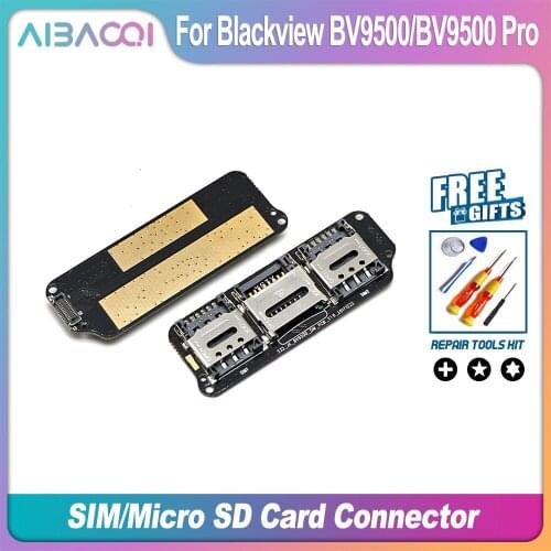 AiBaoQi New Original Card Holder SIM Card Holder small board Tray Card Slot Tray Reader For Blackview BV9500/BV9500 Pro Phone