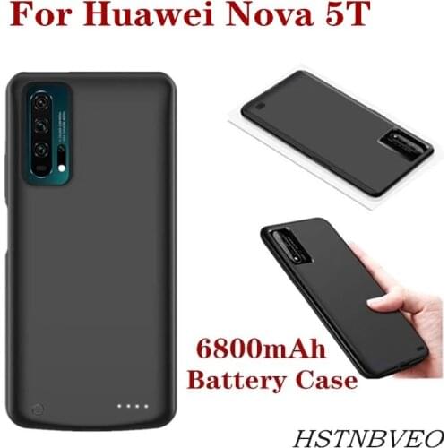 6800mAh Cover Power Bank Smart Phone Battery Case for Huawei Nova 5T battery case New Battery Charger Case for Huawei Nova 5T