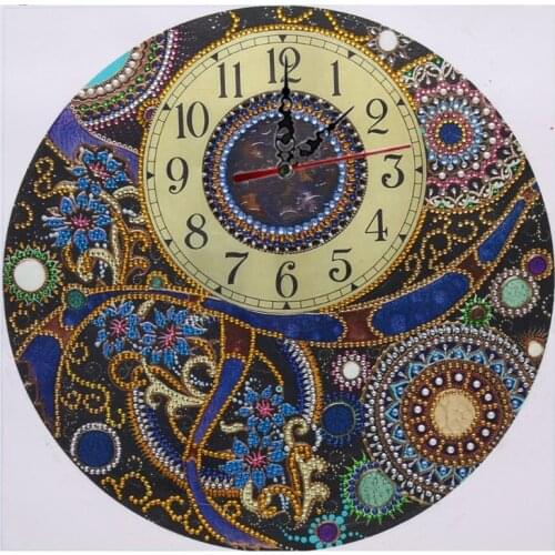 Rose Flower /Mandala Clock 5D Special Diamond Painting Embroidery Cross Stitch Rhinestones DIY Needlework Crafts Kit Decoration
