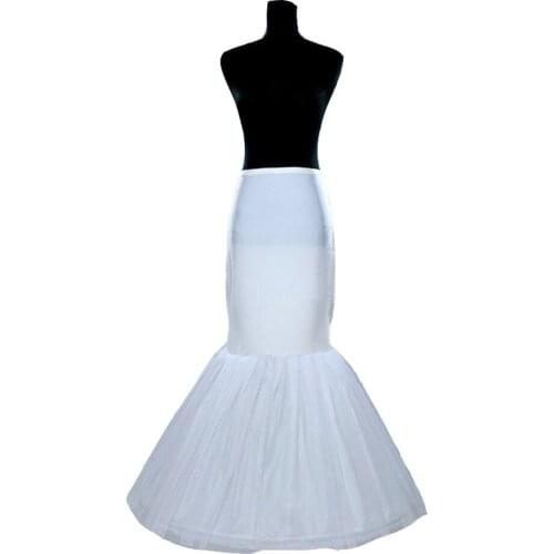 Cheap White Mermaid Wedding Petticoats Bridal Petticoats Wedding Accessories 2021