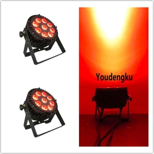 24 pieces disco dj decorative 9x10w rgbw 4in1 par can led mini stage lighting waterproof quad outdoor par led fixture