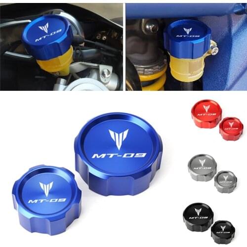 For Yamaha MT09 MT-09 SP TRACER 9/GT 2021 Motorcycle CNC Aluminum Rear & Front Brake Fluid Reservoir Cap Cylinder cover
