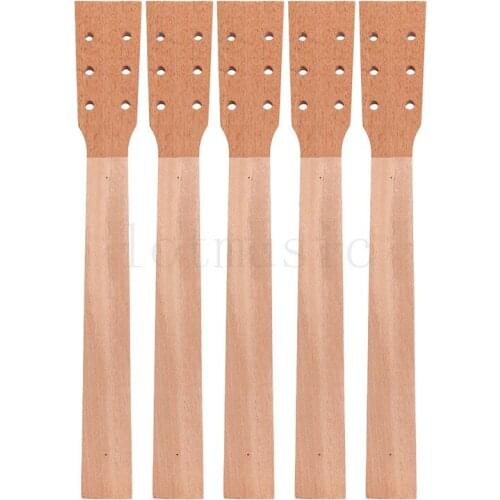 Acoustic Guitar Neck for Guitar Parts Replacement Luthier Repair Diy Unfinished Mahogany Head Veneer Pack of 5