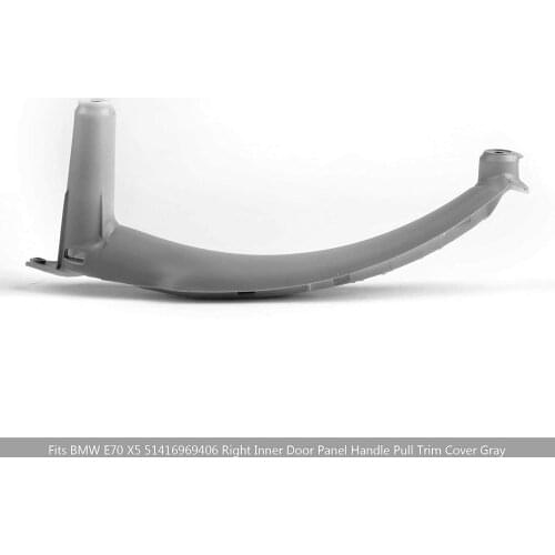 Car Door Handle Cover Panel Pull Trim Cover Grey Car Interior Accessories Replace For BMW E70 X5 SAV E71 E72 X6 51416969403