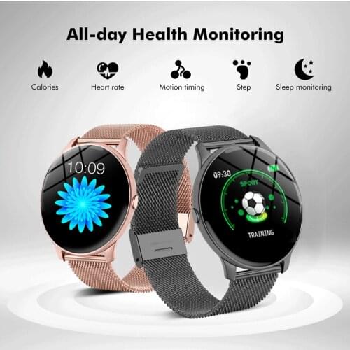 2021 NewFull-touch smart bracelet, blood pressure and heart ratemonitoring, Bluetooth camera, multifunctional sports smart watch