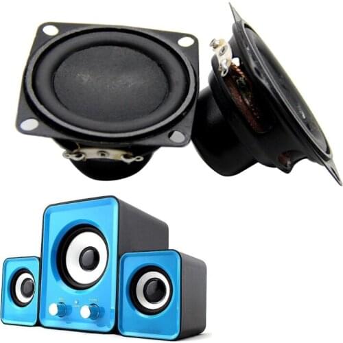 2021 New 1 Pair 53mm 2 inch Inside Magnetic Speaker 4 Ohm 10W Bass Multimedia Speaker Small Speakers