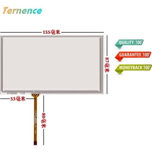 New 4 wire 6.2"inch Resistance touch 155mm*87mm Car GPS Navigation DVD touch screen panel Glass handwritten hsd062idw1DIY TOOLS