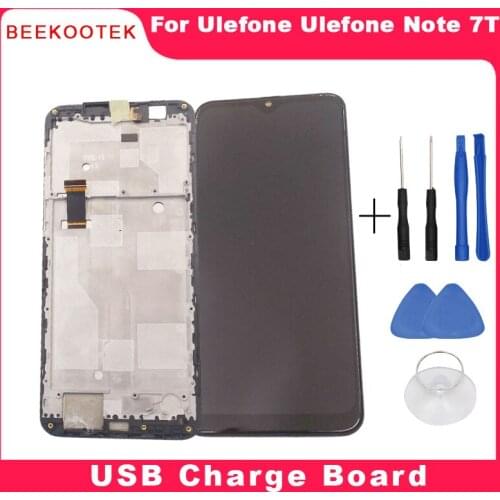New Original Note 7T LCD&Touch screen Digitizer with frame display Screen accessories replacement For Ulefone Note 7T Phone