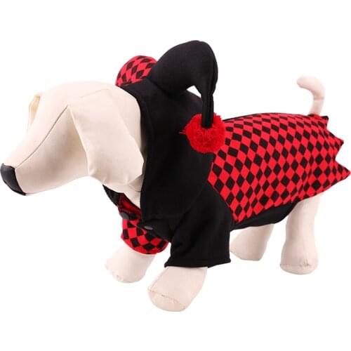 Pet clothing accessories clothes dog hoodie with ears funny devil dinosaur dog costumes for Halloween gift