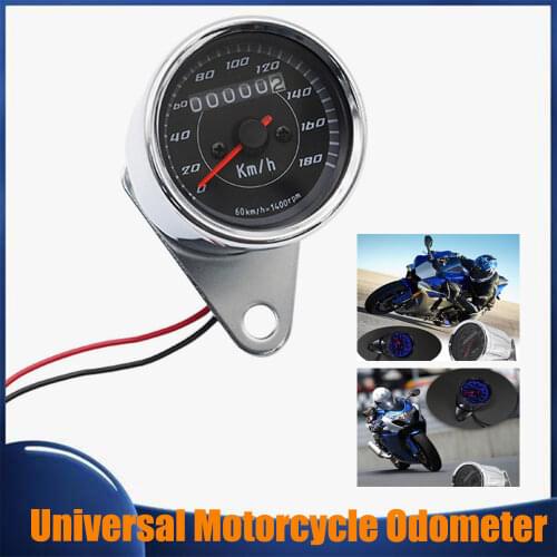 Hot Sale Motorcycle Odometer Classic Delicate Universal 12V Motorcycle Retro LED Backlight Odometer Speedometer 0-180km/h