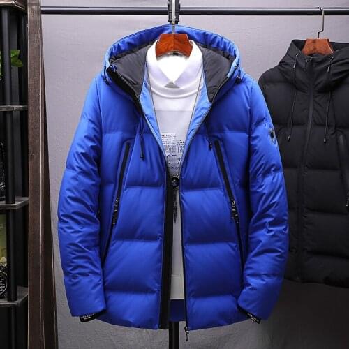 Down jacket mens new hooded thick casual fashion youth youth down jacket jacket