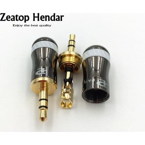 100Pcs Pailiccs 3.5mm 3 Pole Male Audio Jack Repair Headphone Earphone Plug DIY Soldering Connector for 6mm 8mm Cable