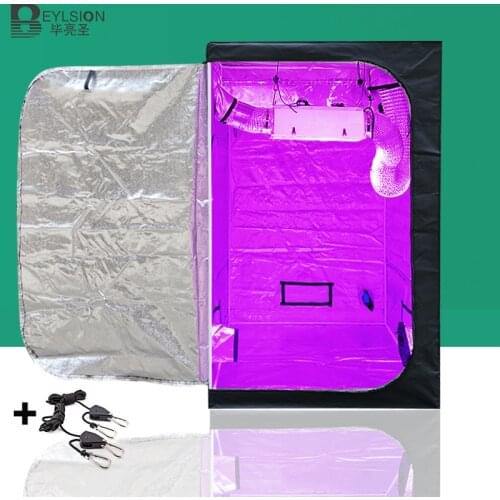 BEYLSION 80x80x160CM Indoor Grow Tent 600D Reflective Mylar Grow Tents with Removable Floor Room Box For Plant Grow Lamp Lights